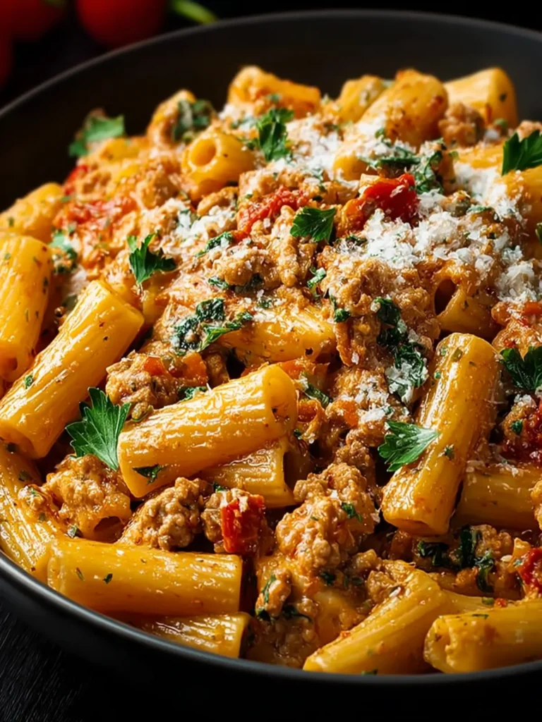 Creamy Ground Turkey Pasta First Image