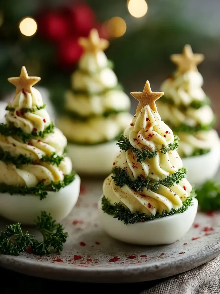 Delicious Deviled Egg Christmas Trees to Wow Your Guests First Image