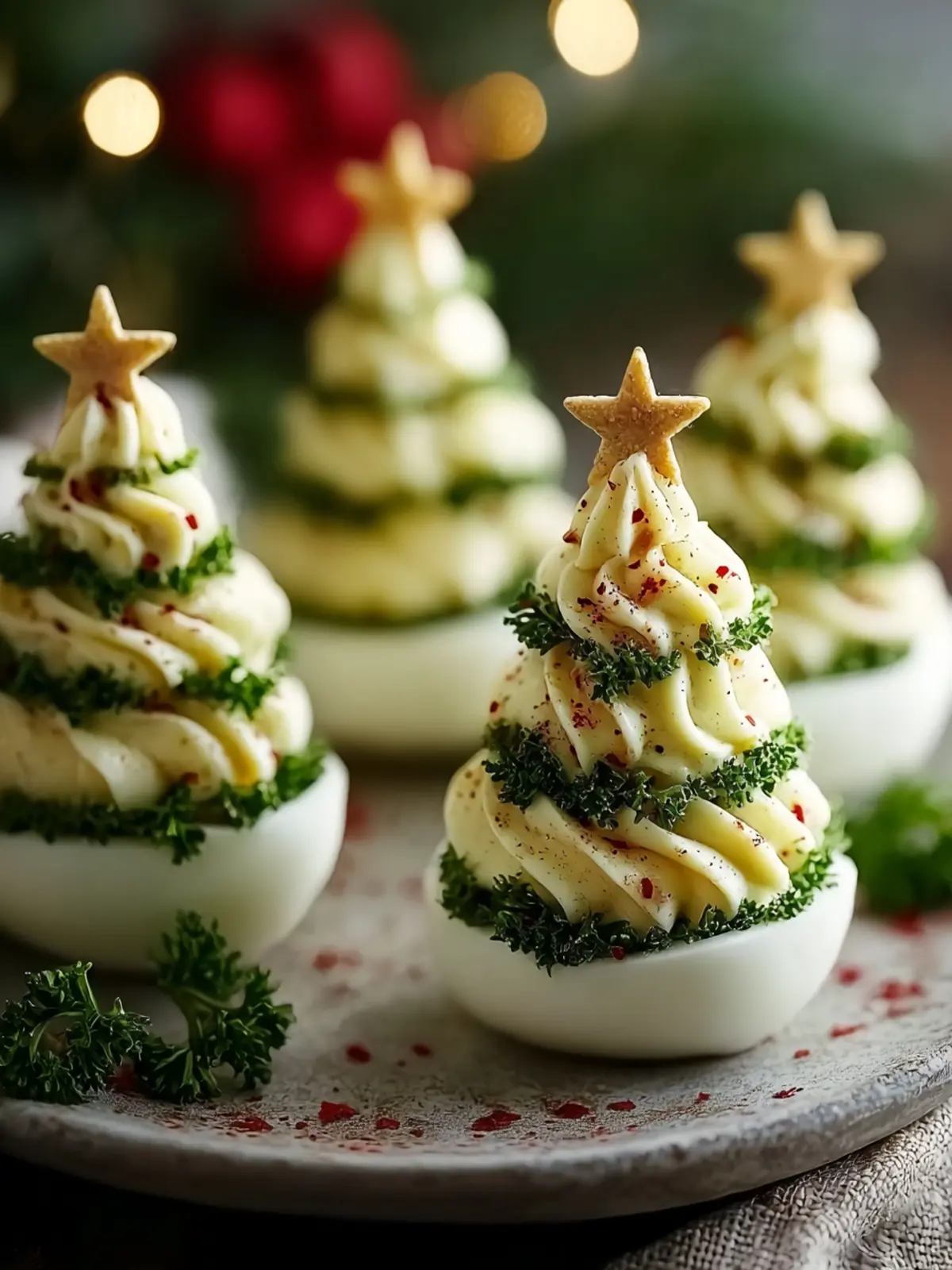 Delicious Deviled Egg Christmas Trees to Wow Your Guests First Image