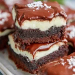 Mint Chocolate Layered Brownies First Image
