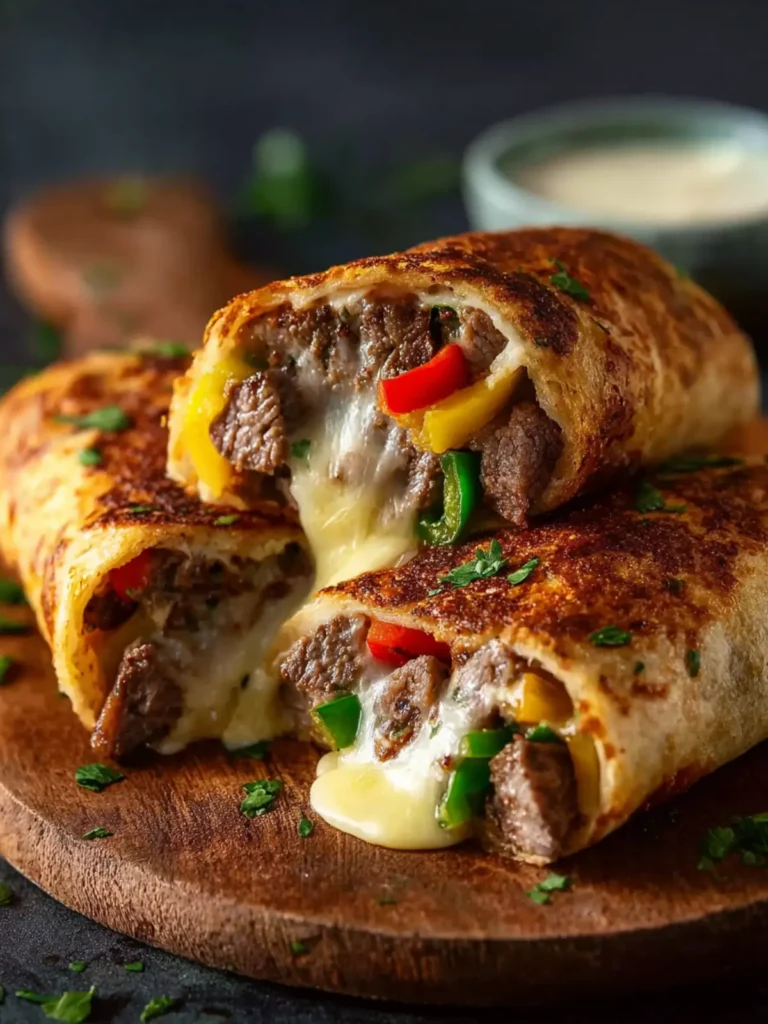 Keto Philly Cheesesteak Rolls First Image
