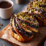Chocolate and Salted Pistachio Babka Buns First Image