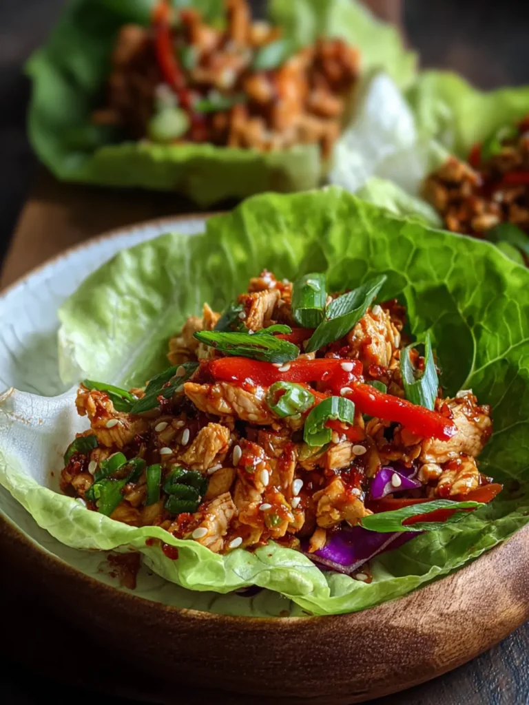 Low-Carb Chicken Lettuce Wrap Bowls First Image