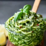 Irresistible Spinach Basil Pesto Recipe - Easy & Flavorful First Image