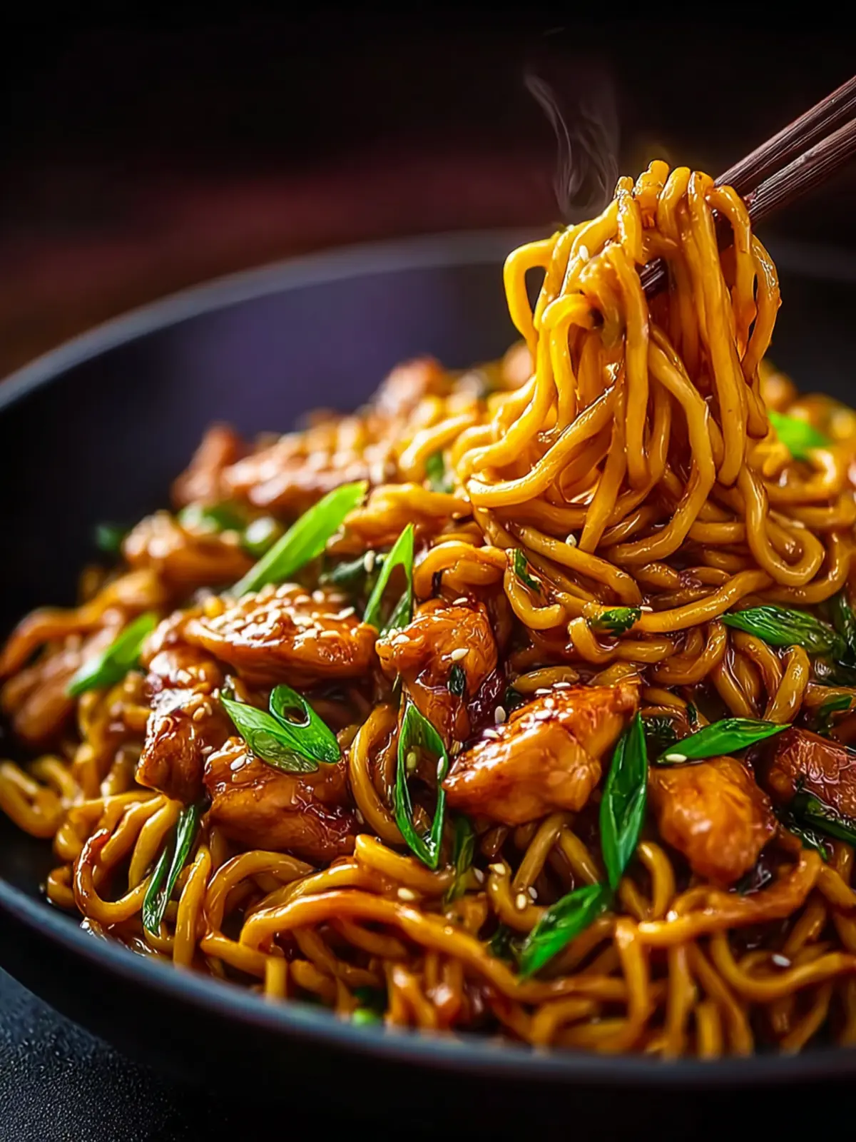 Sticky Garlic Chicken Noodles: An Incredible Ultimate Recipe You Must Try First Image