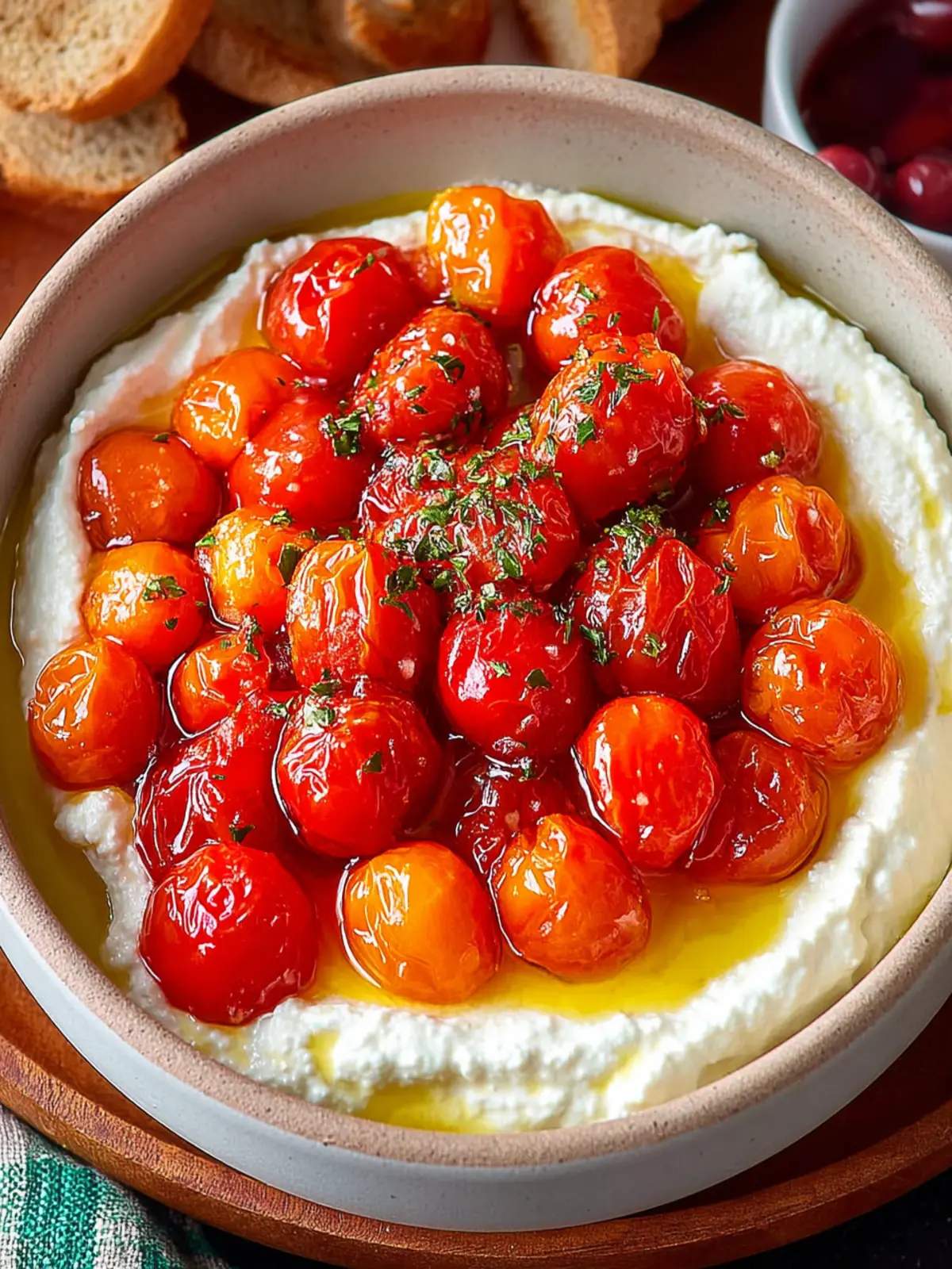 Whipped Ricotta Dip with Roasted Tomatoes and Herbs First Image