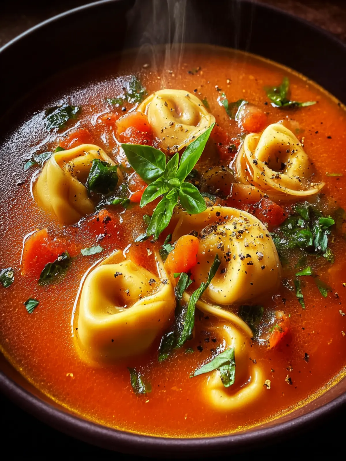 Tomato Tortellini Soup First Image