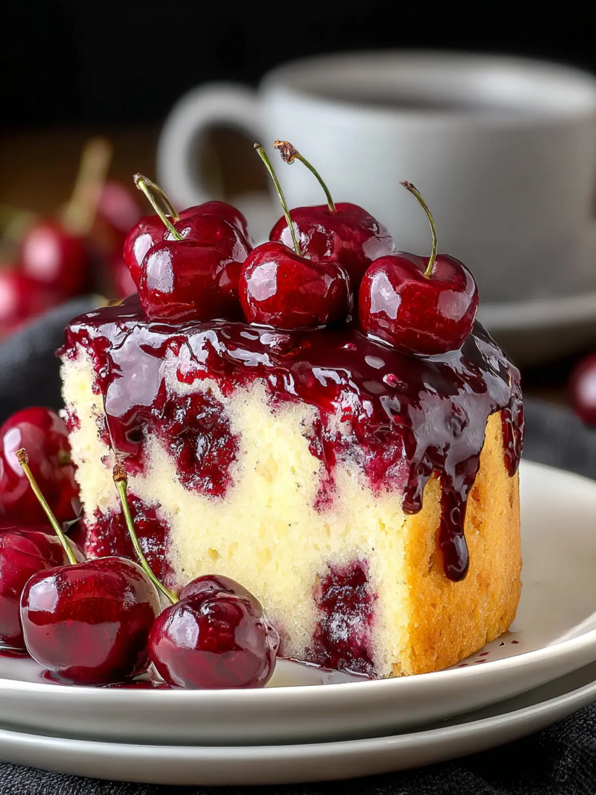 Irresistible Simple Cherry Cake Recipe to Delight You First Image