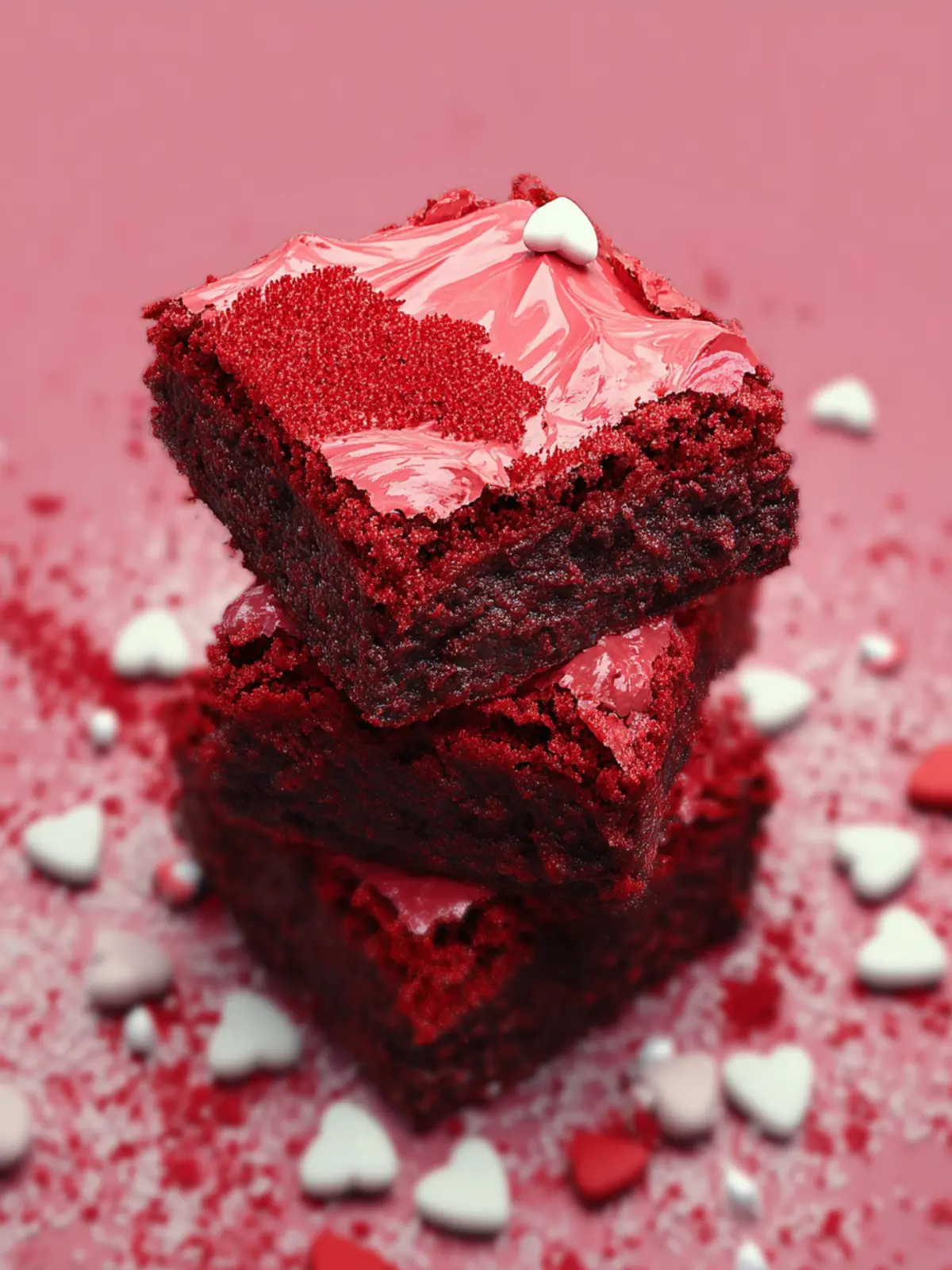 Valentines Day Red Velvet Brownies: Delightful Treat First Image