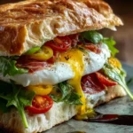 Burrata Italian Focaccia Sandwich First Image