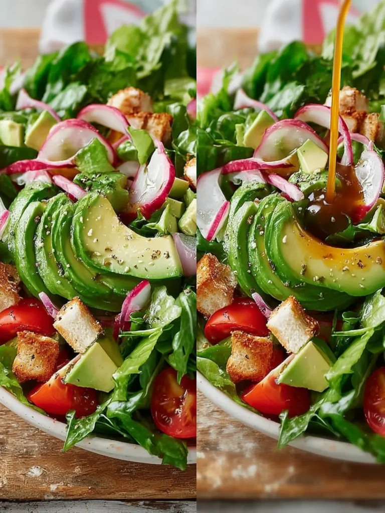 Easy and Healthy Avocado Fattoush Salad Recipe First Image