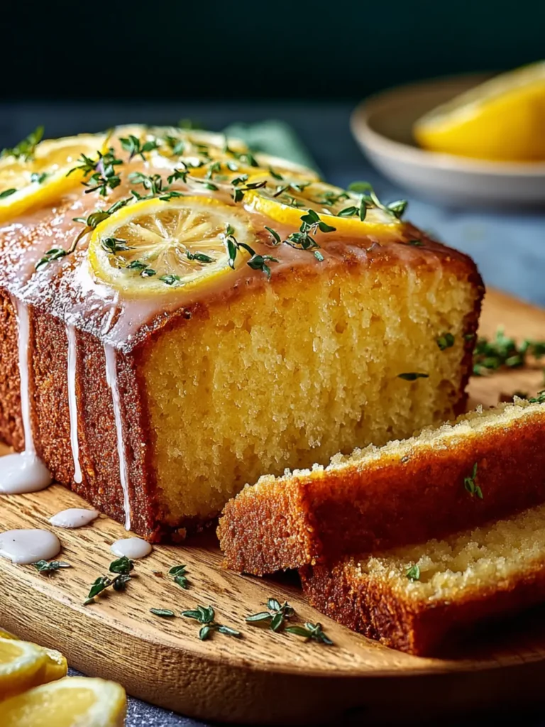 Brown Butter, Lemon and Thyme Drizzle Cake First Image