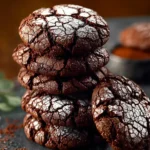 Chewy Chocolate Brownie Crinkle Cookies First Image