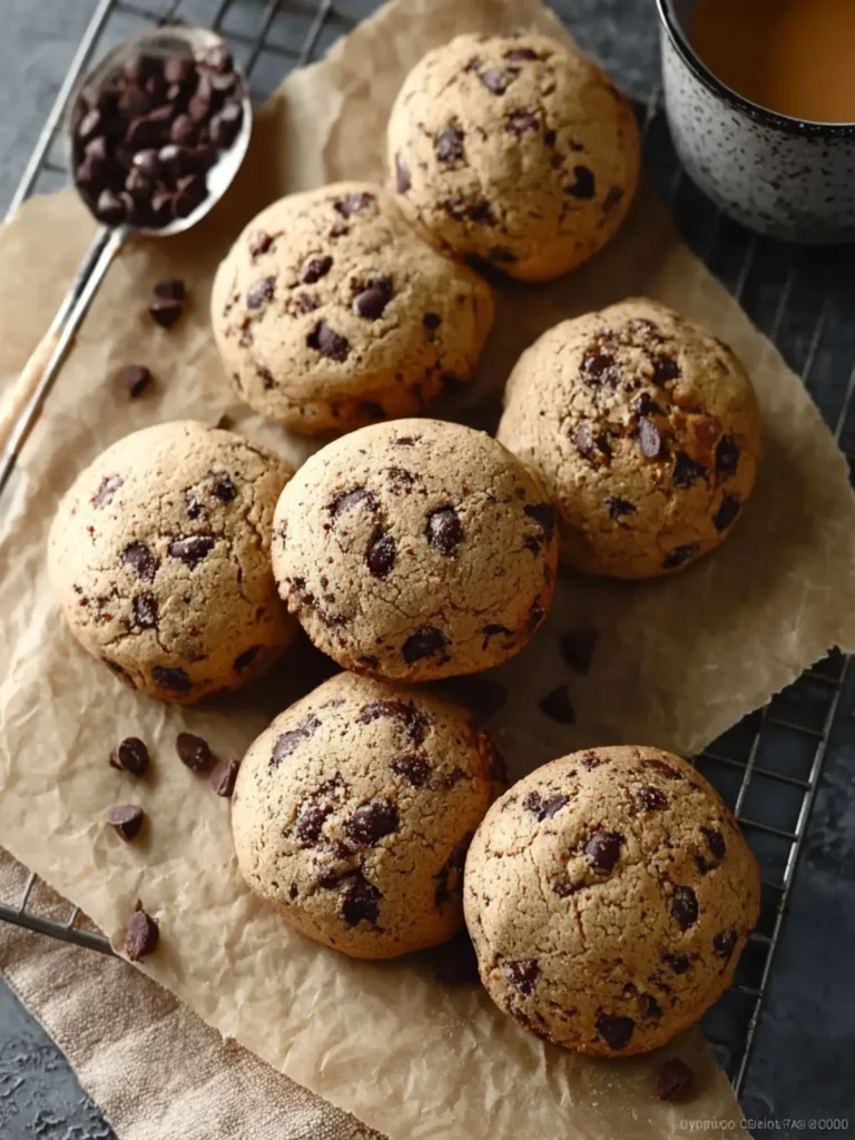 Chewy Coffee Chocolate Chip Cookies First Image