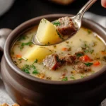 Cozy Crockpot Sausage Potato Soup for Perfect Evenings First Image