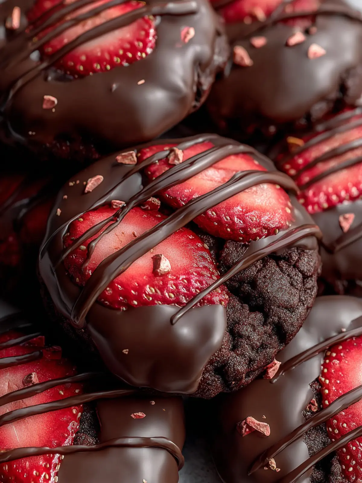Indulge in Chocolate Covered Strawberry Cookies Delight First Image