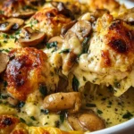 Irresistible Keto Garlic Mushroom Chicken Casserole Recipe First Image