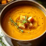 Roasted Butternut Squash Soup with Ginger & Carrot First Image