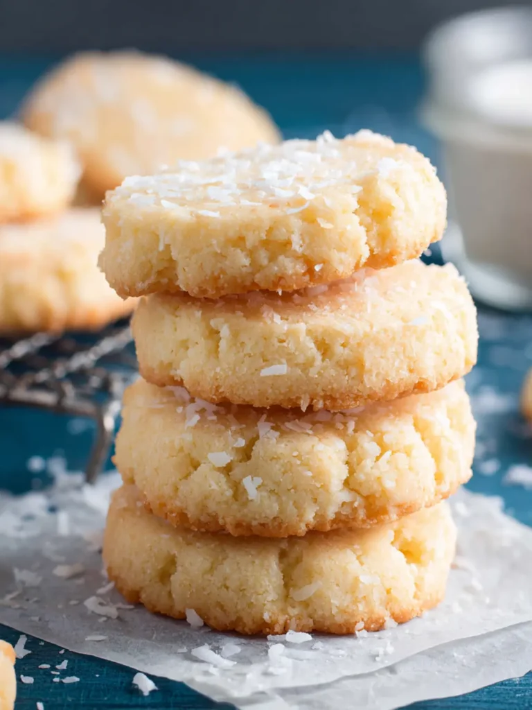 Sugar-Free Coconut Shortbread Cookies First Image