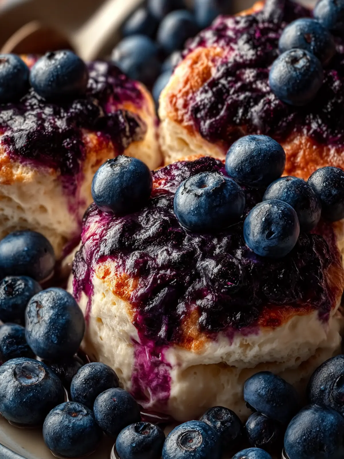 Delicious Blueberry Butter Swim Biscuits First Image