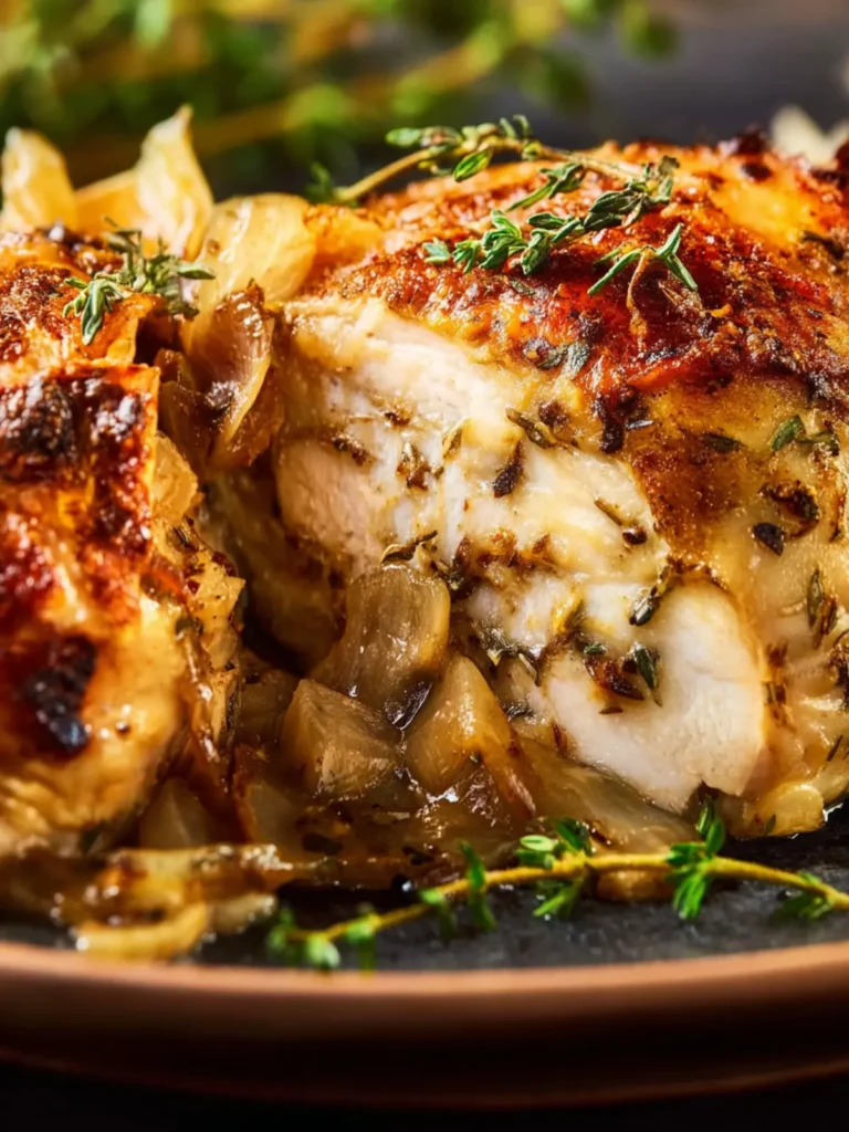 French Onion Stuffed Chicken First Image