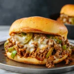 Philly Cheesesteak Sloppy Joes: A Game-Changer Dinner! First Image