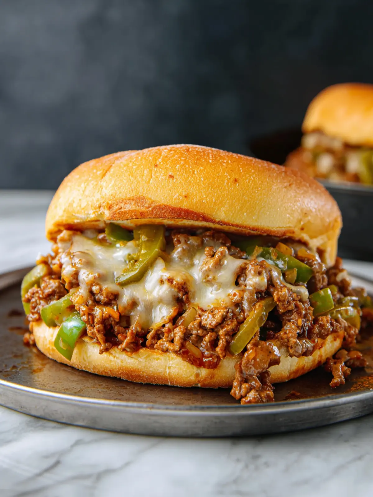 Philly Cheesesteak Sloppy Joes: A Game-Changer Dinner! First Image