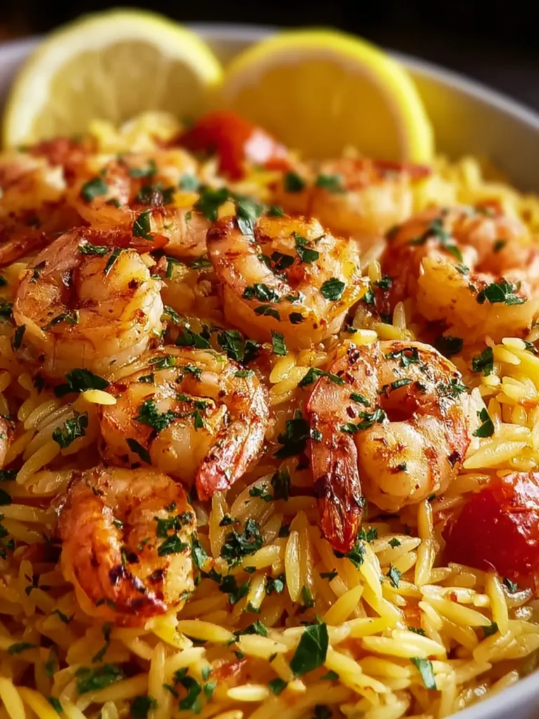 Shrimp Orzo In Lemon Garlic Sauce: An Incredible 5-Ingredient Recipe First Image