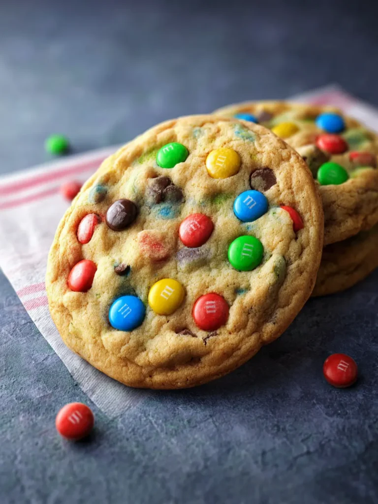Soft M&M Cookies First Image