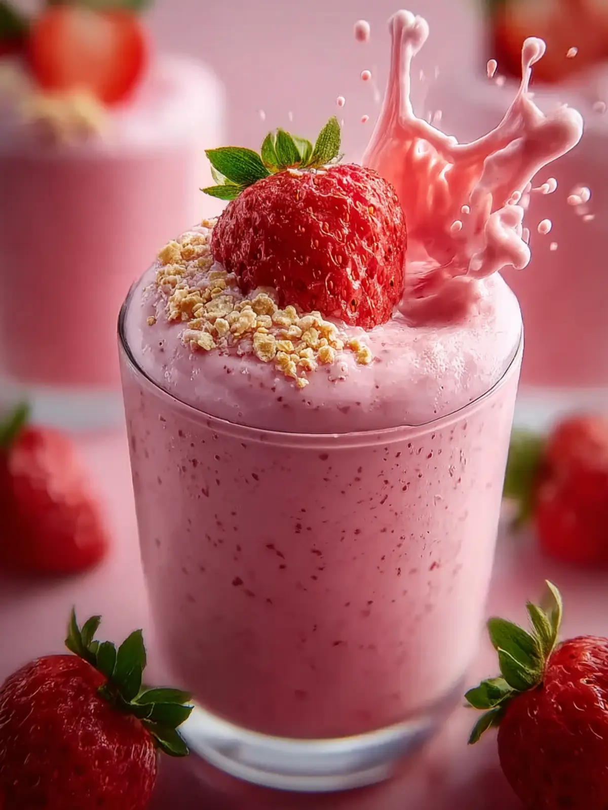 Strawberry Shortcake Protein Smoothie: The Amazing Ultimate Recipe First Image