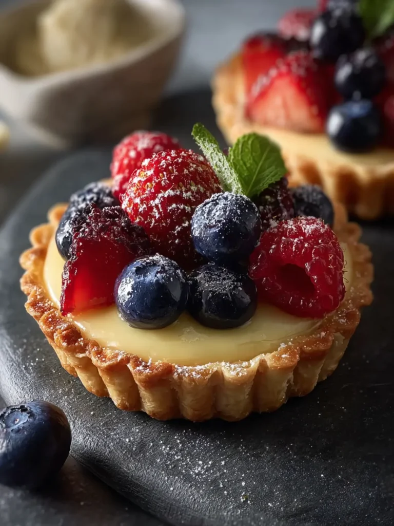 Berry Custard Tartlets First Image