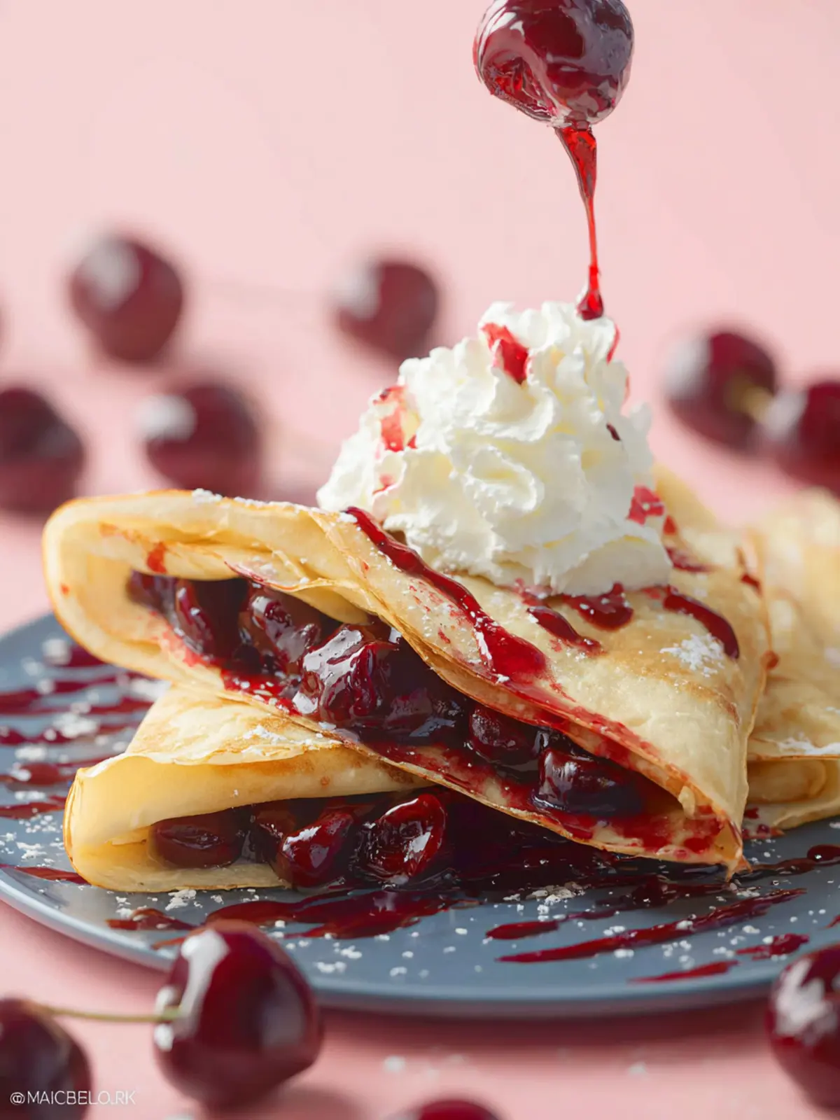 Cherry Cheesecake Crepes First Image