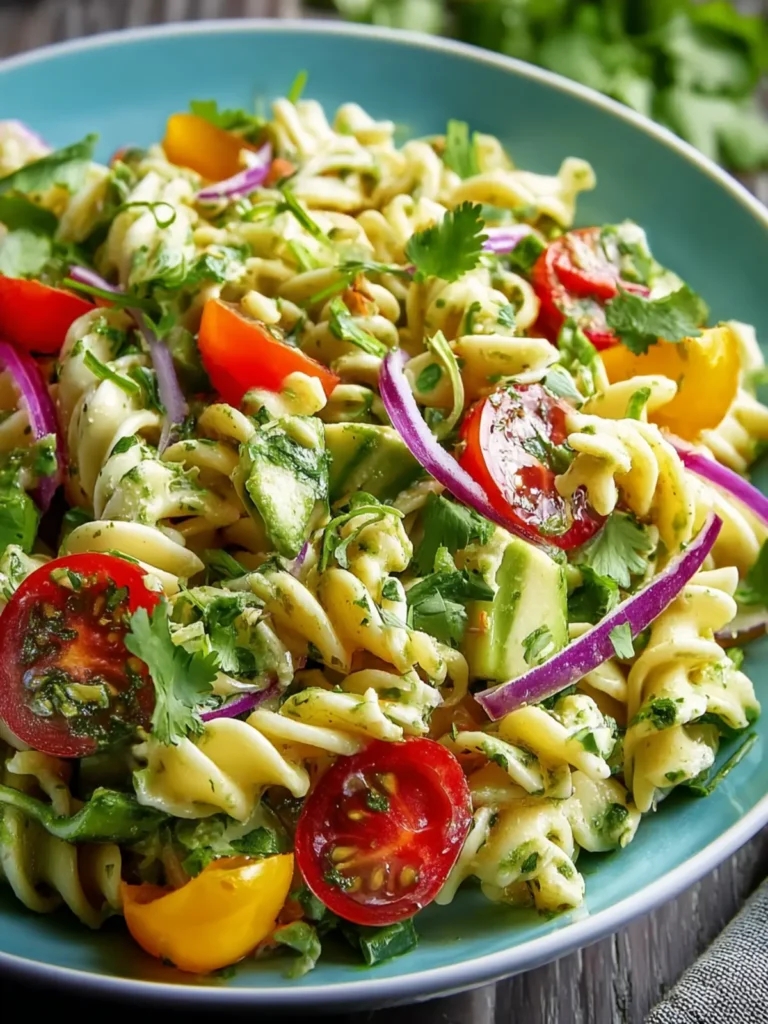 Zesty Cilantro Lime Pasta Salad Recipe for Fresh Flavor First Image