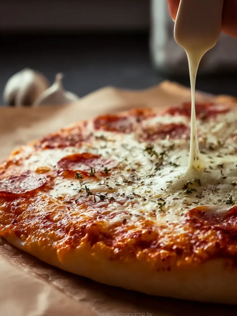 Sourdough Discard Pizza Crust First Image