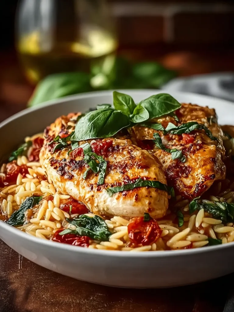 Tuscan Chicken Parmesan Orzo First Image