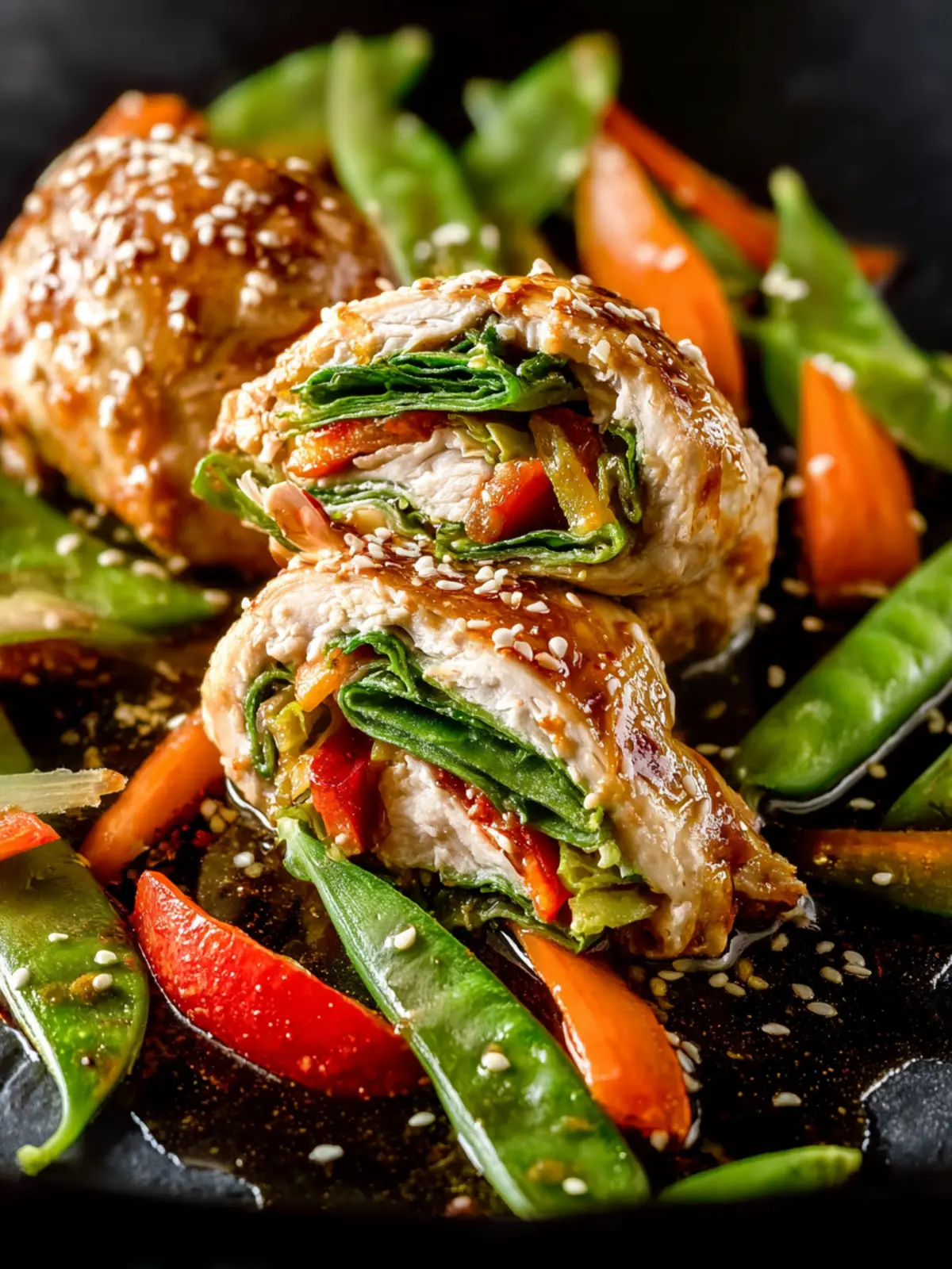 Vegetable Chicken Roll Ups First Image