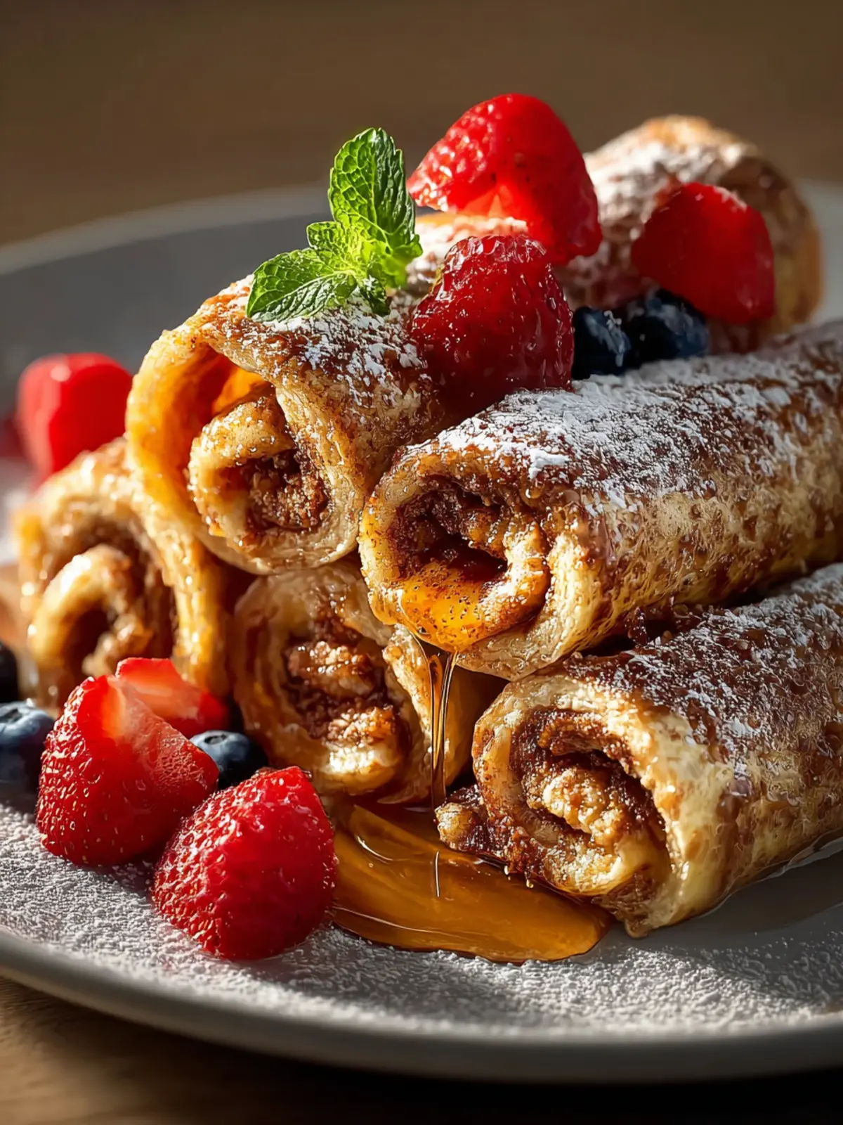 cinnamon roll french toast roll ups First Image