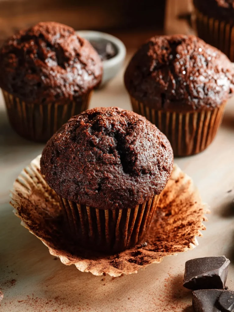 healthy chocolate muffins First Image