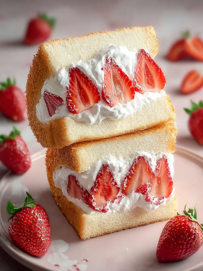 strawberry cream sandwiches First Image