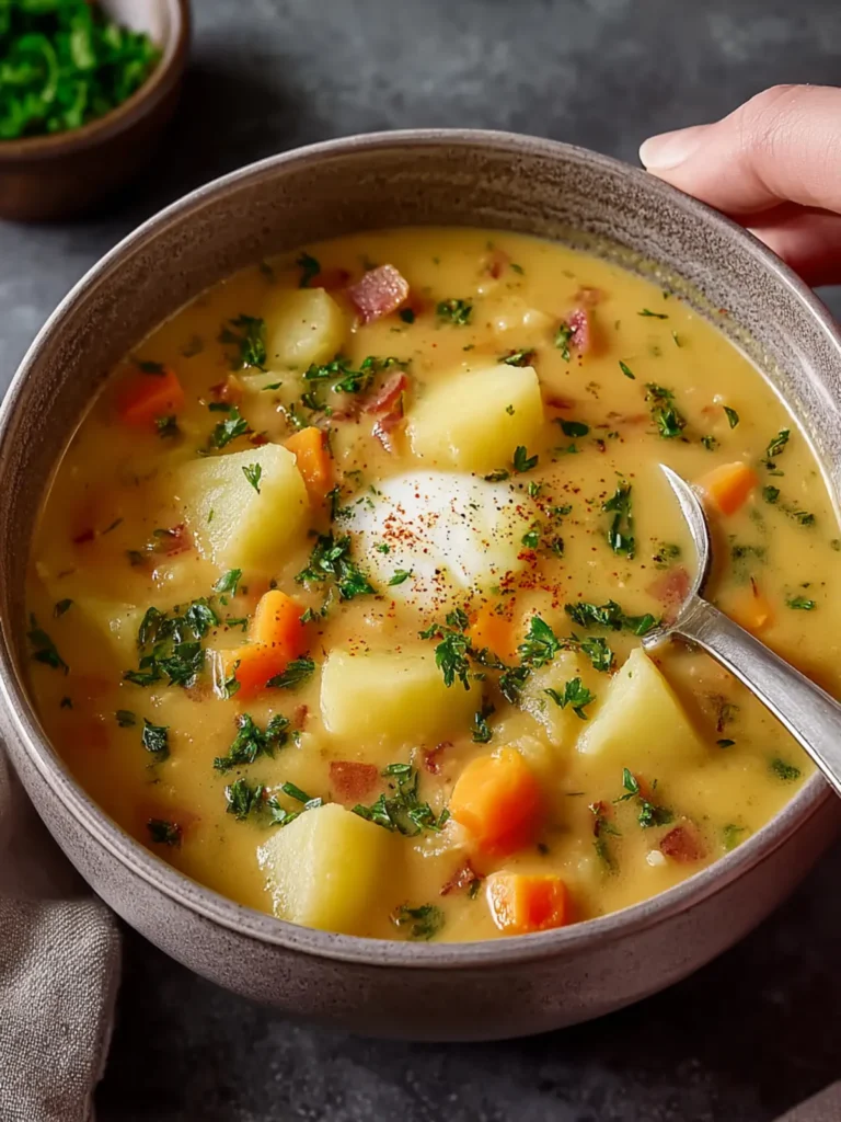 vegan german potato soup First Image